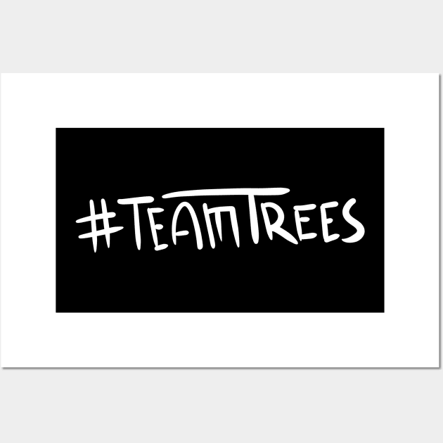 Cool Handwritten Team Trees Wall Art by Kidrock96